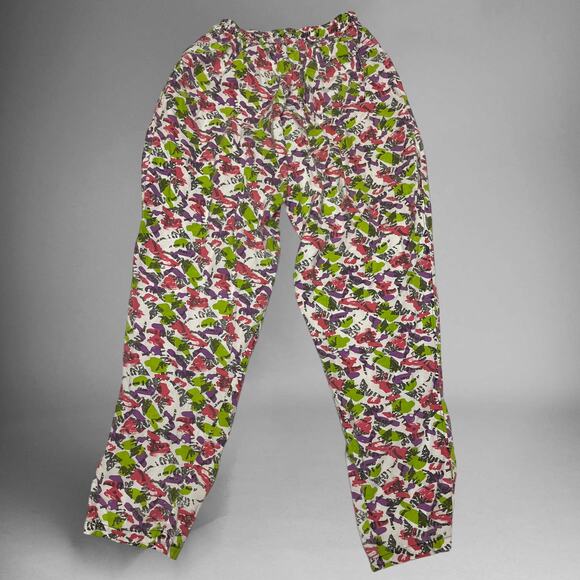 Vintage 90's Homemade Loud Print MC Hammer Pants Adjustable Waist Parachute O-08 - Picture 8 of 8
